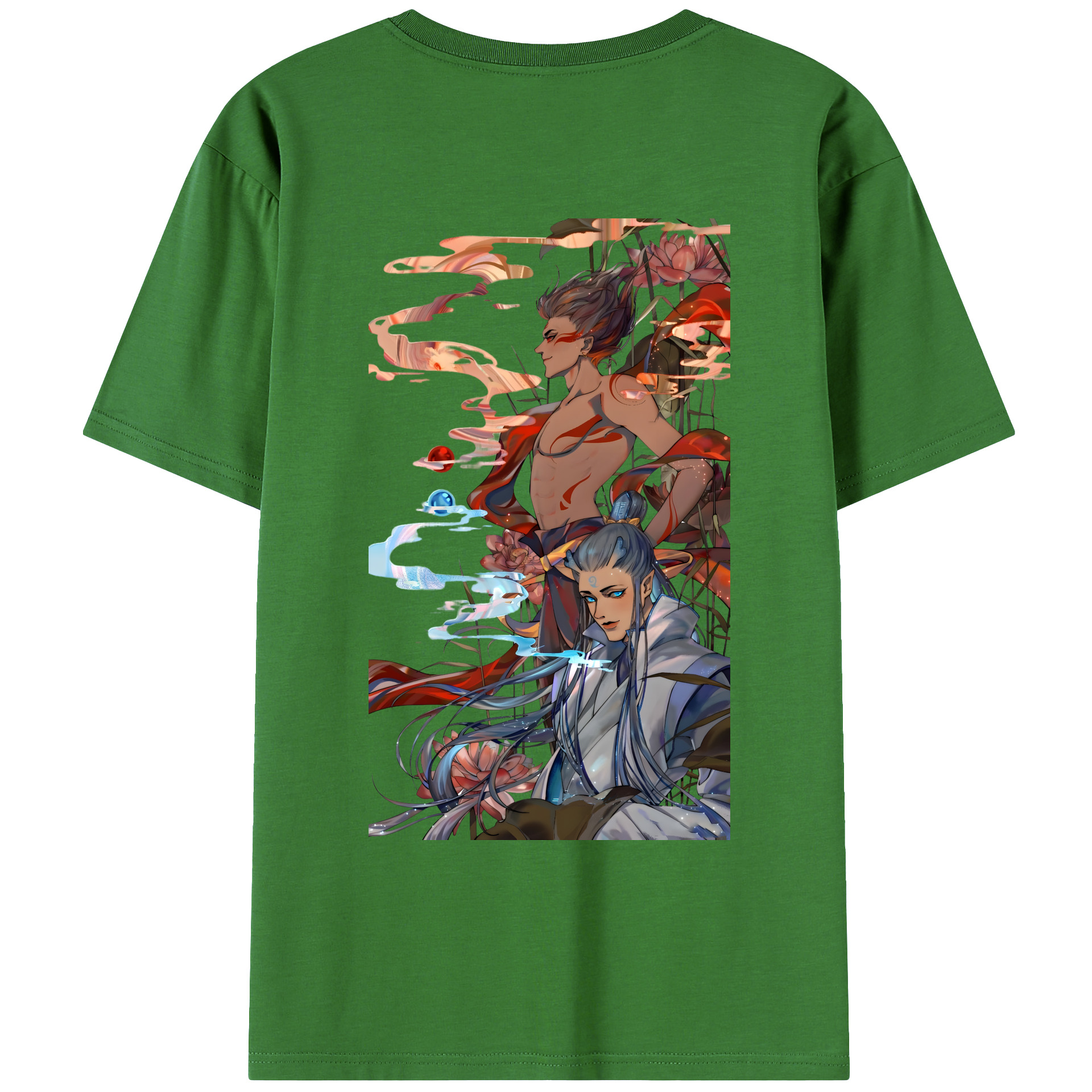 （画像用） Ne Zha 2 ナタ 魔童の大暴れ レディース半袖Tシャツ(バックプリント)